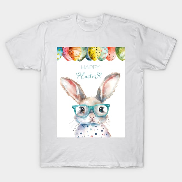 Easter Bunny T-Shirt by RosaliArt